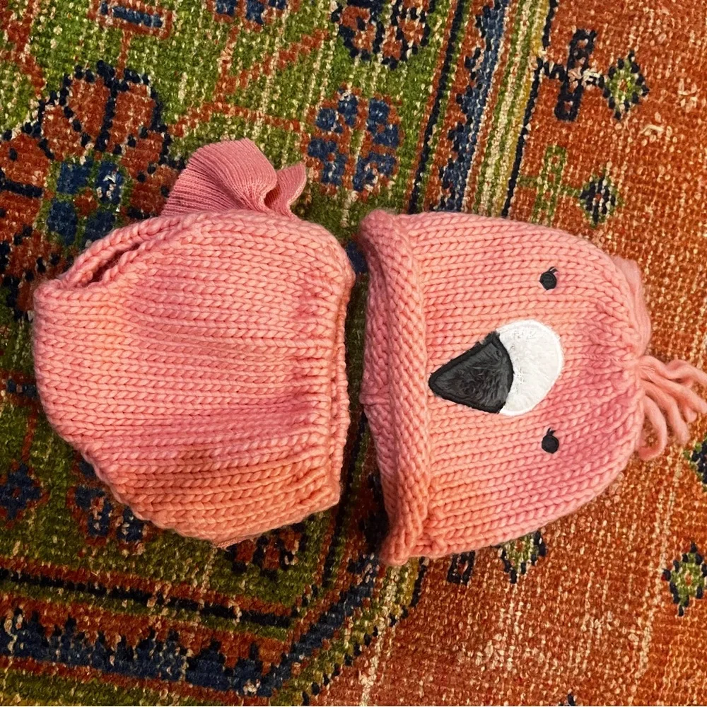 Target Pink Flamingo Knit Diaper Cover Set